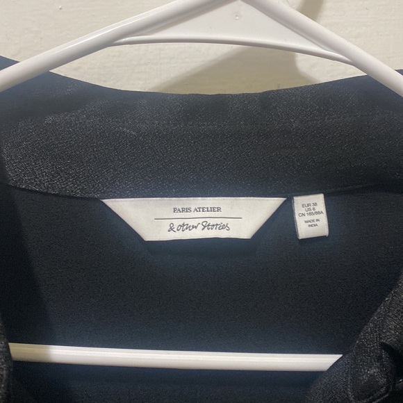 & Other Stories Black collared dress - Picture 5 of 5